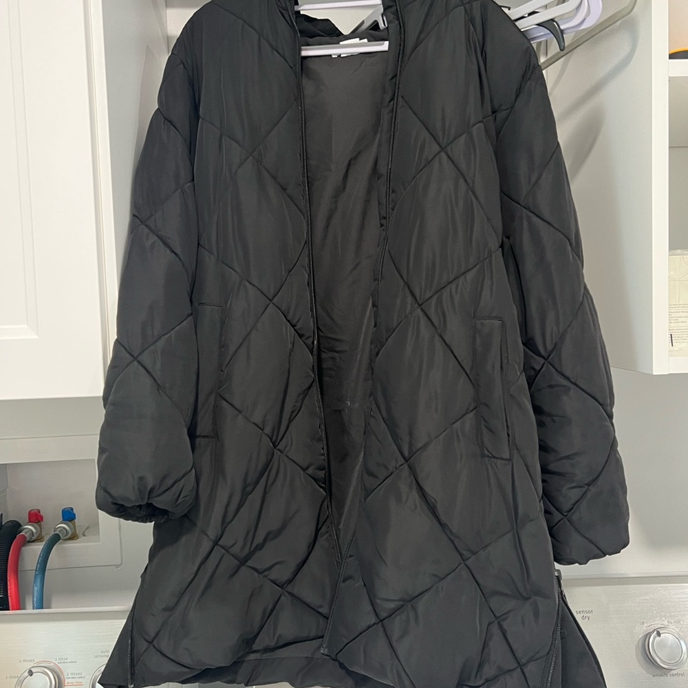 Ingrid & Isabel Black Ski Jacket Quilted Warmth